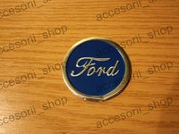 Emblema capac roata FORD ALBASTRU 60 mm