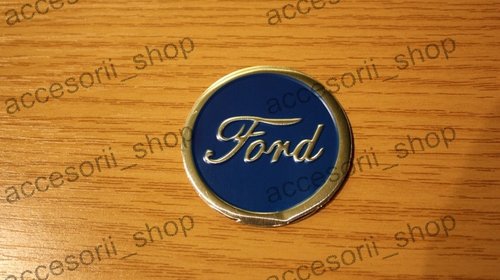 Emblema capac roata FORD ALBASTRU 60 mm