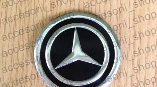 Emblema capac roata MERCEDES NEGRU 60 mm