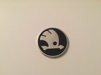 Emblema capac roata SKODA NEGRU 60 mm