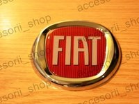 Emblema FIAT 120 mm rosu