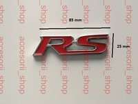 Emblema logo RS metal