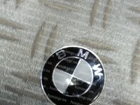 Emblema volan BMW alb+negru