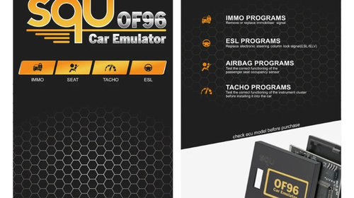 Emulator Universal SQU OF96 IMMO Senzor prezenta Scaun Tacho ESL - ELV