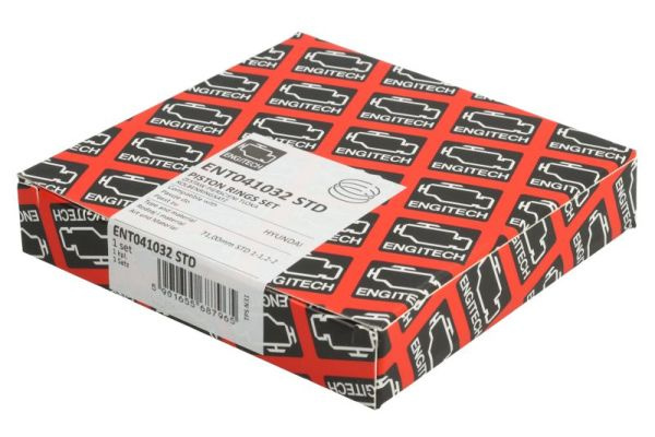 ENGITECH Set segmenti piston ENT041032STD pentru masina KIA PICANTO III (JA) G4LA 1248cc 84cp 62kW 2017 2018 2019 2020 2021 2022