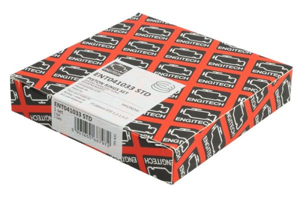 ENGITECH Set segmenti piston ENT041033STD pentru KIA CEED Sportswagon (CD) G4FG 1591cc 128cp 94kW 2018 2019 2020 2021 2022 2023