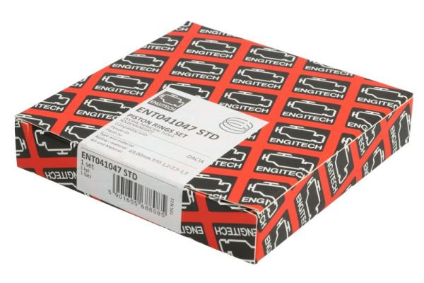 ENGITECH Set segmenti piston ENT041047STD la masina DACIA LOGAN MCV II D4F 732 1149cc 75cp 55kW 2013 2014 2015 2016 2017 2018 2019 2020