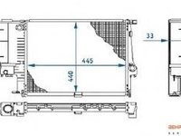 Enterx radiator pt bmw 3(e36) ,z3(e36)