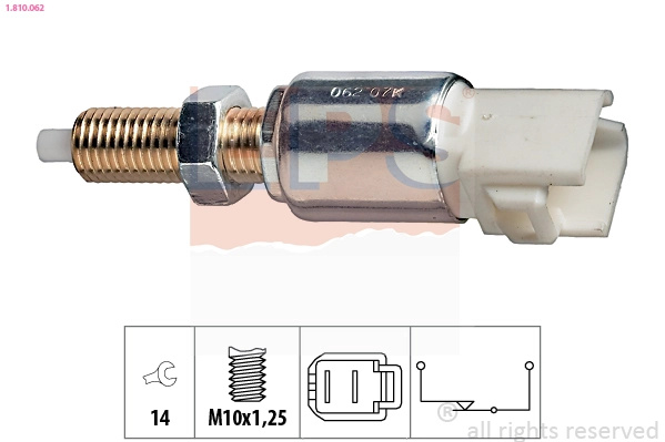 EPS Comutator lumini frana 1.810.062 compatibil cu HONDA ACCORD IV cupe (CB, CC) 1992 1993