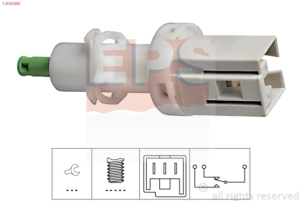 EPS Comutator lumini frana 1.810.069 compatibil cu FIAT DUCATO bus (230_) 1994 1995 1996 1997 1998 1999 2000 2001 2002