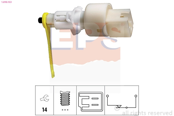 EPS Comutator lumini frana 1.810.153 compatibil cu FIAT DOBLO Autoutilitara/limuzina spatioasa (223_) 2001 2002 2003 2004 2005 2006