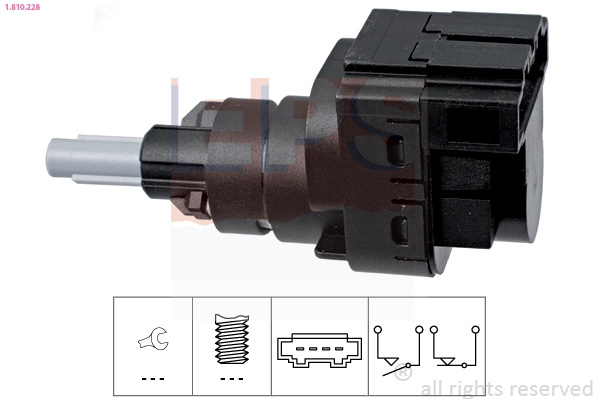 EPS Comutator lumini frana 1.810.228 la VW CADDY III Autoutilitara/limuzina spatioasa (2KA, 2KH, 2CA, 2 2004 2005 2006 2007 2008 2009 2010 2011 2012 2013 2014 2015
