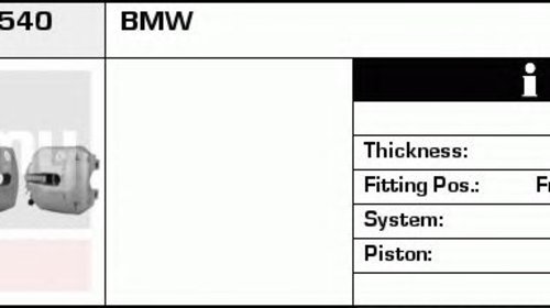 Etrier frana BMW 5 E39 DELCOREMY DC82538