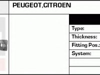 Etrier frana DC73658 DELCO REMY pentru Peugeot 307 CitroEn C4