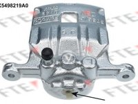 Etrier frana FORD FIESTA VI, FORD FIESTA Van, FORD FIESTA limuzina - FTE RX5498219A0