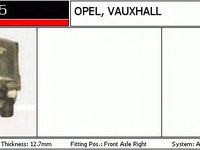 Etrier frana OPEL CORSA B caroserie 73 DELCOREMY DC81985