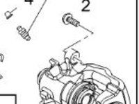 Etrier frana spate stanga Opel Zafira B original GM