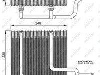 Evaporator aer conditionat 36151 NRF pentru Renault ScEnic