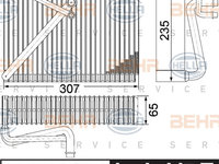 Evaporator,aer conditionat (8FV351330651 HELLA) VOLVO