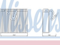 Evaporator aer conditionat 92187 NISSENS pentru Opel Corsa Opel Vita Opel Combo Opel Tigra