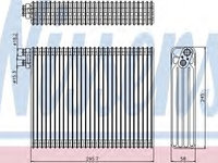 Evaporator aer conditionat 92299 NISSENS pentru Bmw Seria 5 Bmw X5