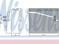 Evaporator aer conditionat 92301 NISSENS pentru Opel Astra Opel Zafira