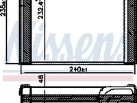 Evaporator aer conditionat 92371 NISSENS pentru Vw Passat Skoda Superb Vw Tiguan Vw Eos Vw Cc Vw Golf Vw Rabbit