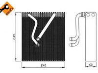 Evaporator,aer conditionat AUDI TT Roadster (8J9) (2007 - 2014) NRF 36109