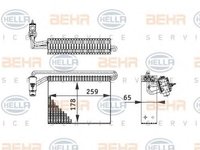 Evaporator,aer conditionat BMW 3 limuzina (E46), BMW 3 cupe (E46), BMW 3 Touring (E46) - HELLA 8FV 351 210-721