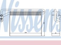 Evaporator,aer conditionat BMW X3 (E83) (2004 - 2011) NISSENS 92177 piesa NOUA