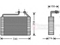 Evaporator,aer conditionat DAEWOO ESPERO limuzina (KLEJ), DAEWOO CIELO (KLETN), DAEWOO CIELO limuzina (KLETN) - VAN WEZEL 8100V047