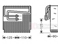 Evaporator,aer conditionat DAEWOO NUBIRA (KLAJ), DAEWOO NUBIRA Break (KLAJ), DAEWOO LEGANZA limuzina (KLAV) - VAN WEZEL 8100V064