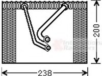 Evaporator,aer conditionat FIAT PUNTO (188), FIAT PUNTO Van (188AX) - VAN WEZEL 1700V377