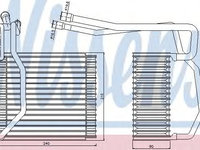 Evaporator,aer conditionat FORD TRANSIT caroserie (FA) (2000 - 2006) NISSENS 92194 piesa NOUA