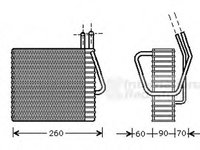 Evaporator,aer conditionat JEEP GRAND CHEROKEE (ZJ) - VAN WEZEL 2100V025