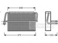 Evaporator,aer conditionat MERCEDES-BENZ S-CLASS limuzina (W220), MERCEDES-BENZ CL-CLASS cupe (C215) - VAN WEZEL 3000V326