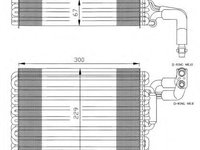 Evaporator,aer conditionat MERCEDES E-CLASS Combi (S124) (1993 - 1996) NRF 36030 piesa NOUA