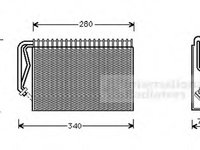 Evaporator,aer conditionat OPEL ASTRA F (56_, 57_), OPEL ASTRA F Cabriolet (53_B), OPEL ASTRA F hatchback (53_, 54_, 58_, 59_) - VAN WEZEL 3700V289