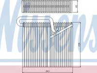 Evaporator,aer conditionat OPEL ASTRA G Cabriolet (F67) (2001 - 2005) NISSENS 92190