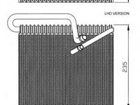 Evaporator,aer conditionat OPEL ASTRA G combi (F35_) (1998 - 2009) NRF 36102