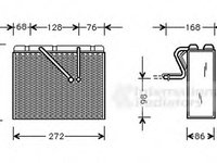 Evaporator,aer conditionat OPEL VECTRA B hatchback (38_), OPEL VECTRA B (36_), OPEL VECTRA B combi (31_) - VAN WEZEL 3700V300