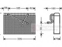 Evaporator,aer conditionat OPEL VECTRA B hatchback (38_), OPEL VECTRA B (36_), OPEL VECTRA B combi (31_) - VAN WEZEL 3700V298