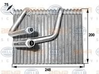 Evaporator aer conditionat RENAULT MEGANE I Classic (LA0/1_) - OEM - NRF: NRF36091|36091 - Cod intern: W02186808 - LIVRARE DIN STOC in 24 ore!!!