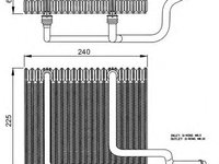 Evaporator aer conditionat RENAULT MEGANE Scenic (JA0/1_) - OEM - NRF: NRF36151|36151 - Cod intern: W02344659 - LIVRARE DIN STOC in 24 ore!!!