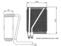 Evaporator aer conditionat SEAT ALHAMBRA (7V8, 7V9) (1996 - 2010) NRF 36044