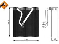 Evaporator,aer conditionat SEAT ALTEA XL (5P5, 5P8) (2006 - 2016) NRF 36109 piesa NOUA