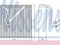 Evaporator aer conditionat SEAT TOLEDO III (5P2) (2004 - 2009) NISSENS 92163