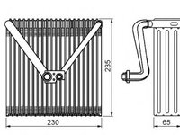 Evaporator,aer conditionat SKODA FABIA Praktik (2001 - 2007) NRF 36141