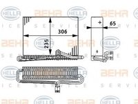 Evaporator,aer conditionat VOLVO FH 12, VOLVO FM 12, VOLVO FM 9 - HELLA 8FV 351 330-121