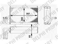 Evaporator / Vaporizator aer conditionat BMW 5 E60 DELPHI TSP0525182